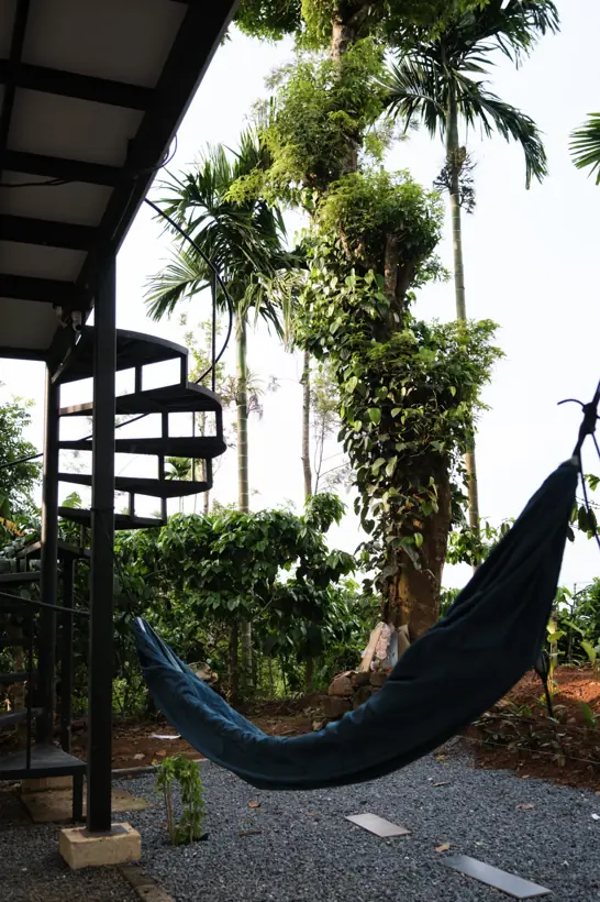 Hammock under the villa