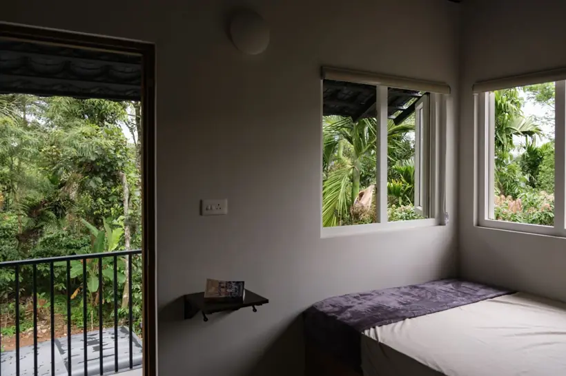 Bedroom with its own balcony door